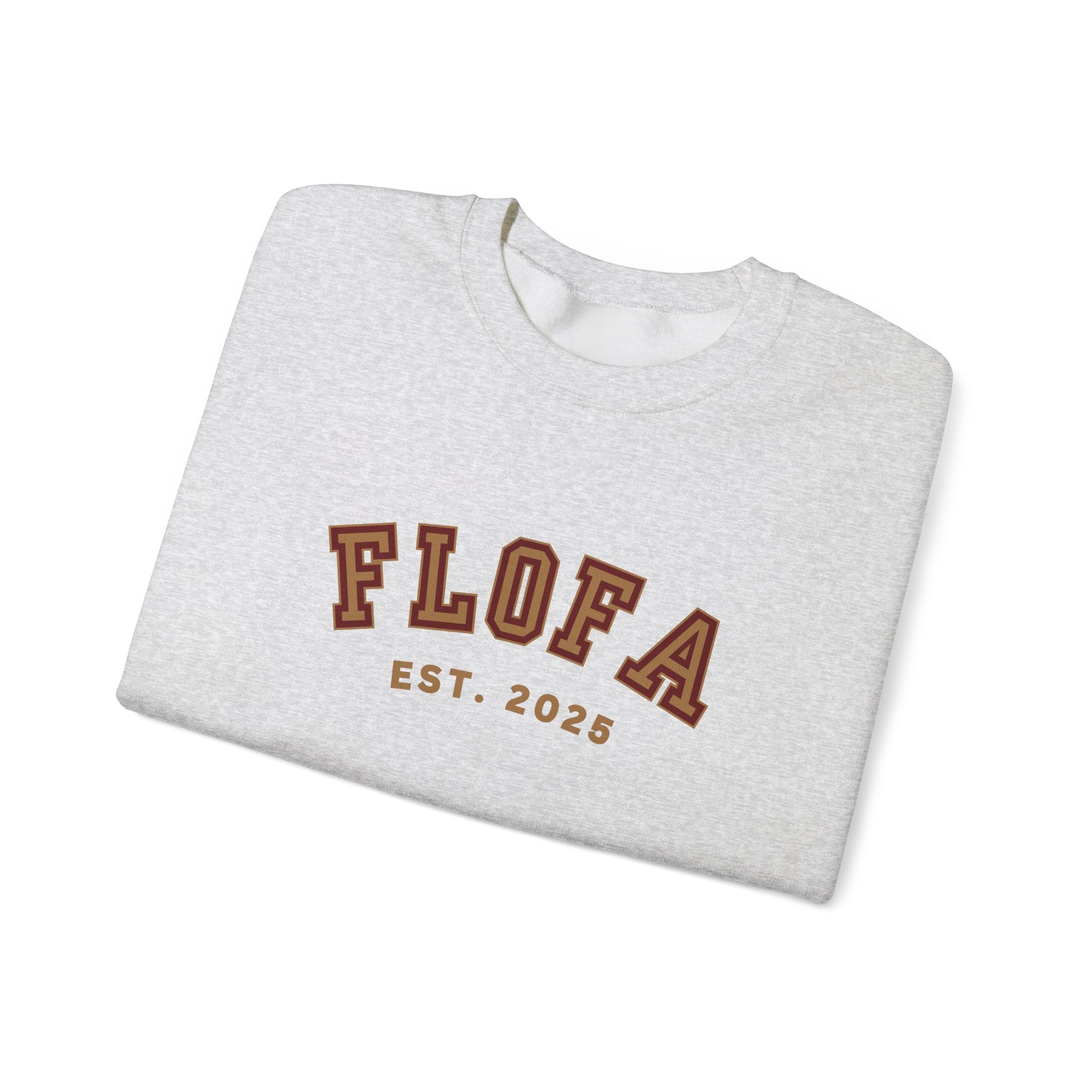 Heavyweight 2025 College Crewneck Sweatshirt in Ash