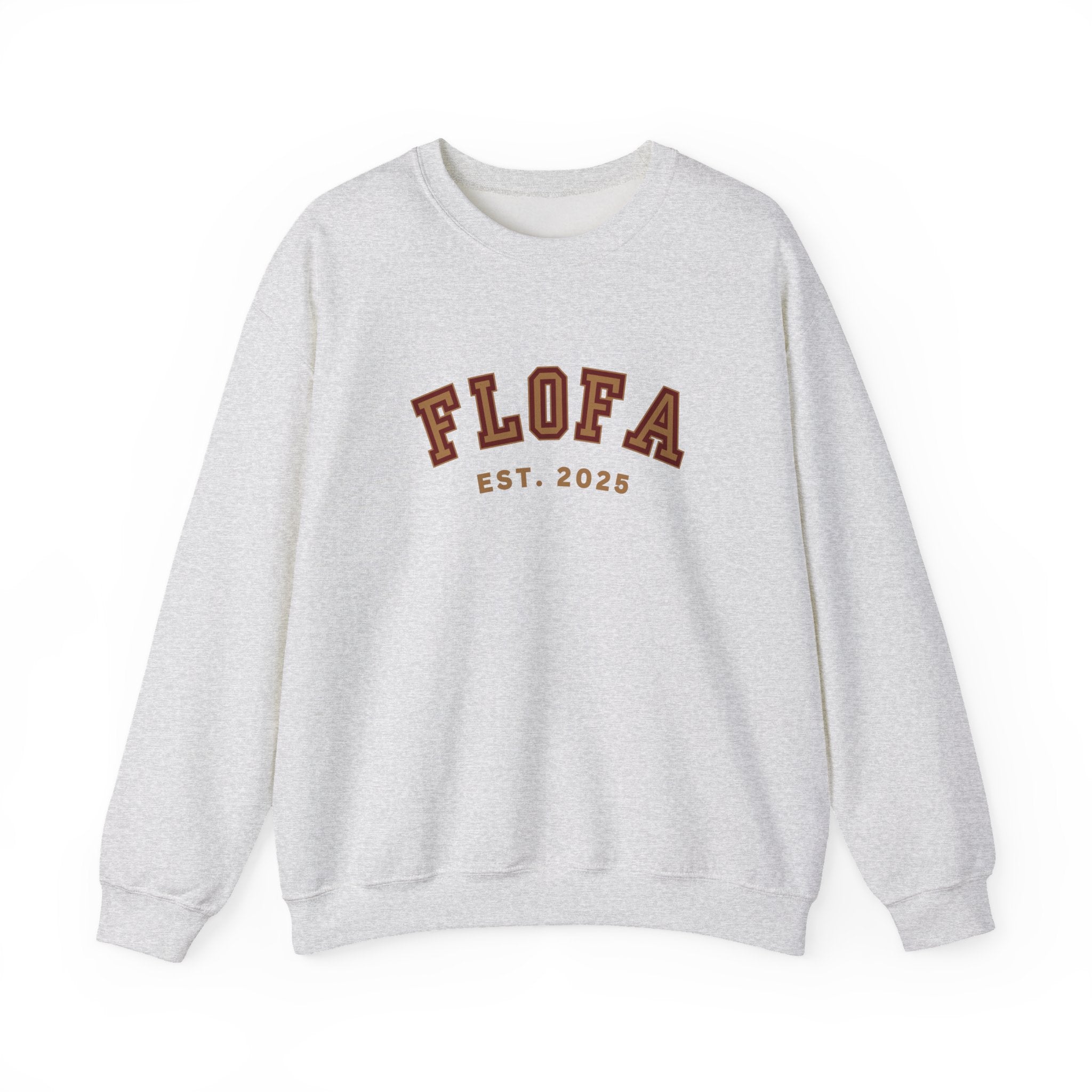 Heavyweight 2025 College Crewneck Sweatshirt in Ash