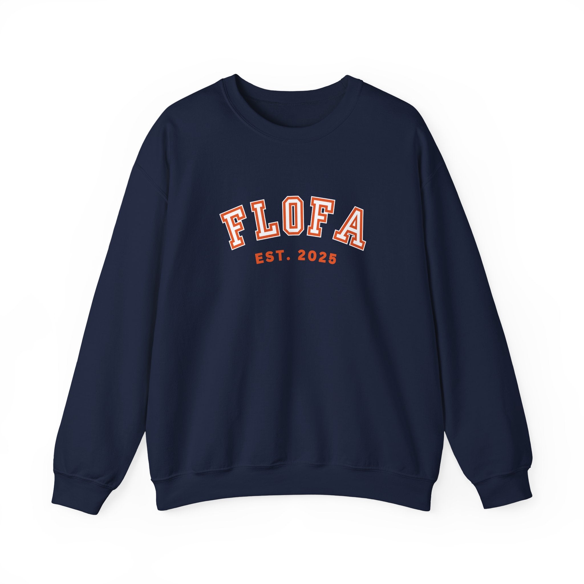 Heavyweight 2025 College Crewneck Sweatshirt in Navy