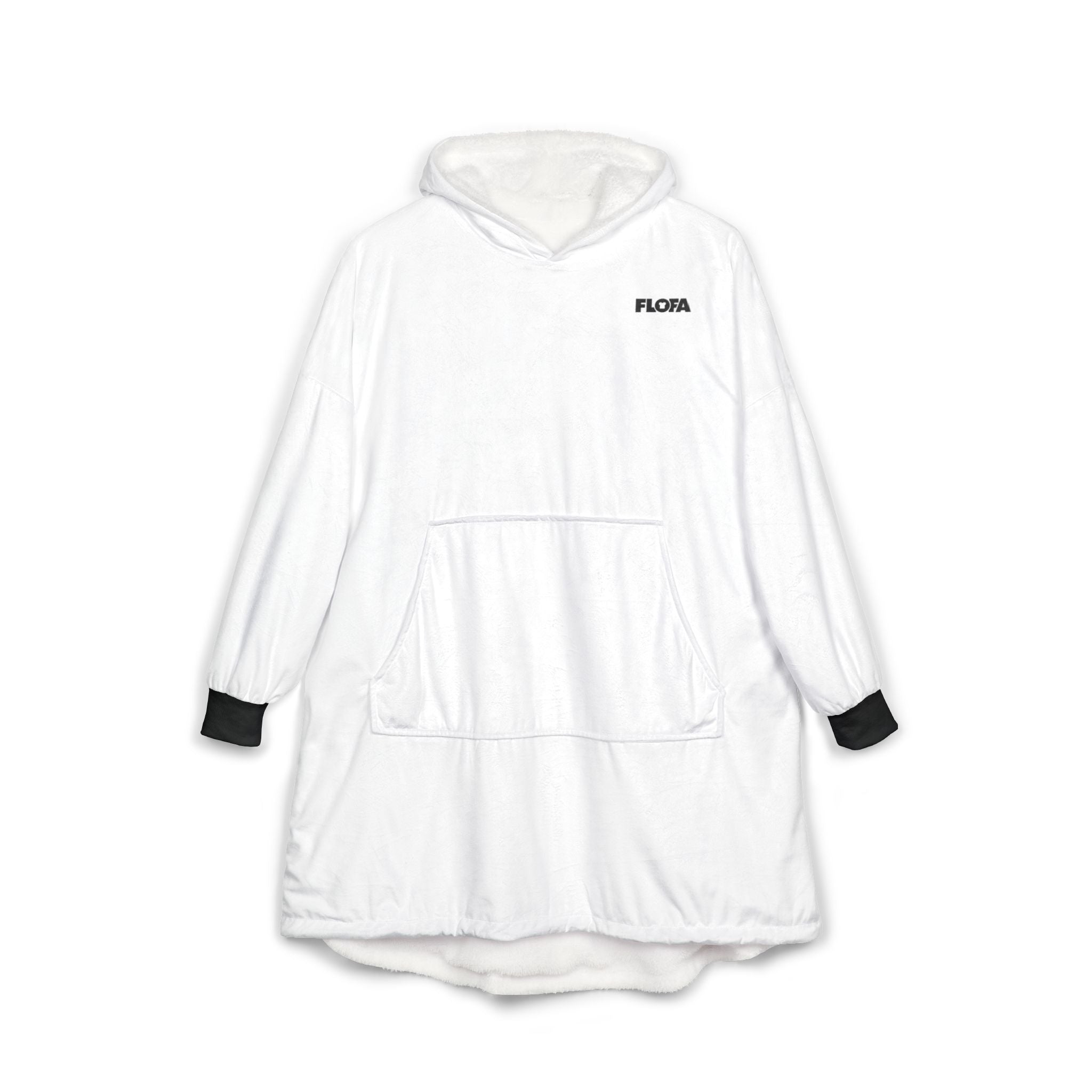 FLOFA Cozy Heavyweight Hooded Blanket in black